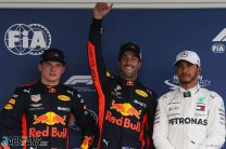 Max Verstappen, Daniel Ricciardo, Lewis Hamilton, Autodromo Hermanos Rodriguez, 2018