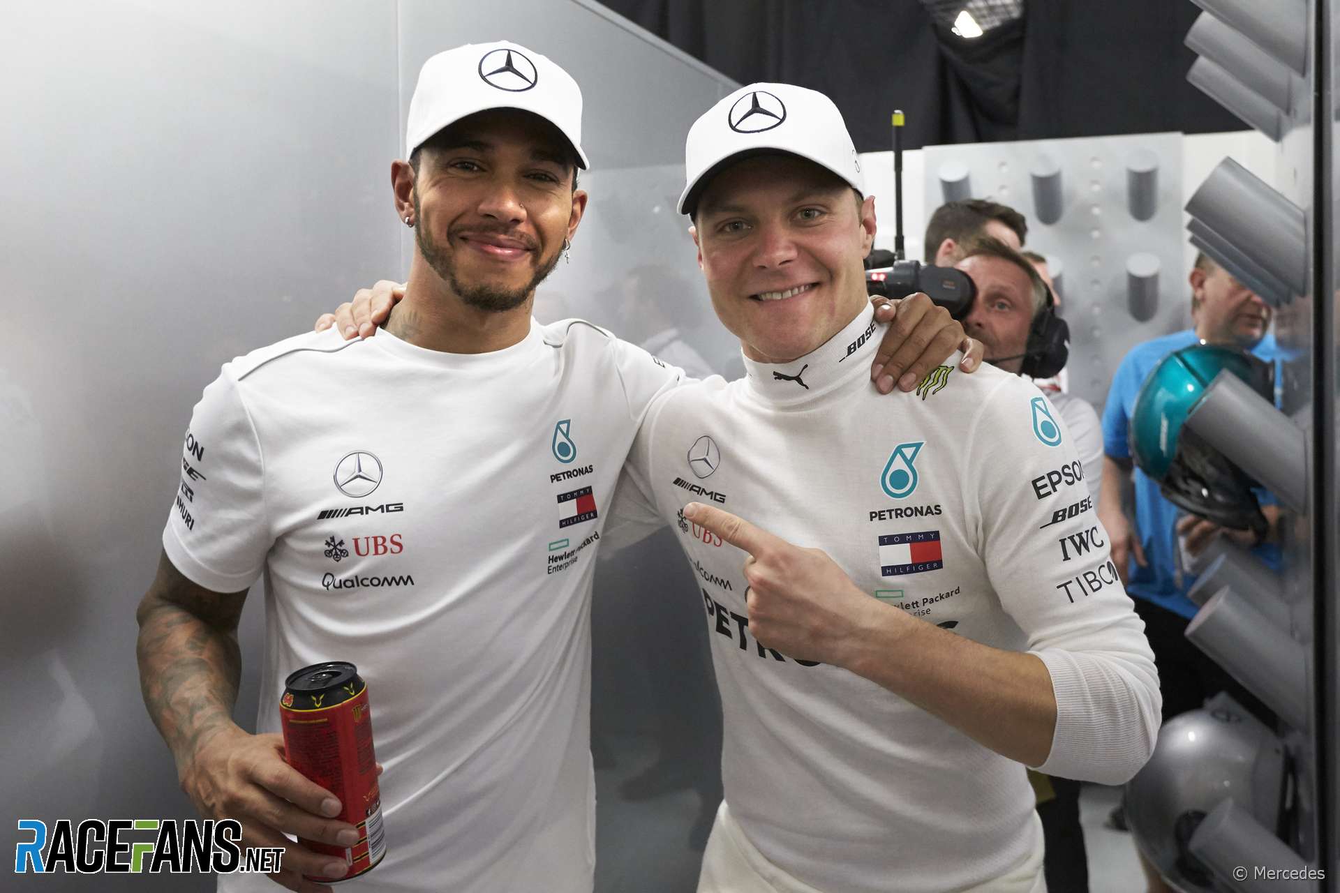 Valtteri Bottas, Lewis Hamilton, Mercedes, 2018