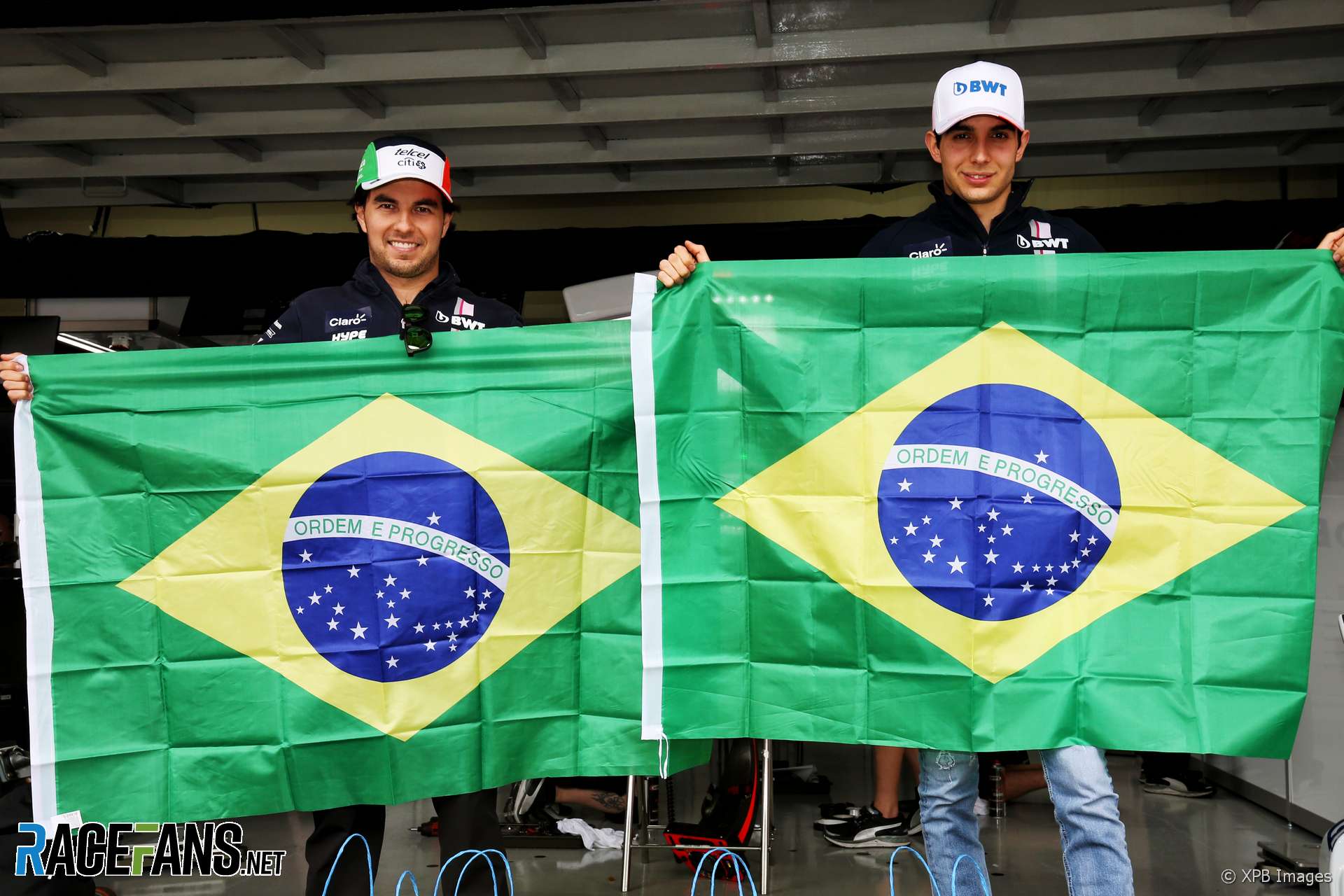 Sergio Perez, Esteban Ocon, Force India, Interlagos, 2018