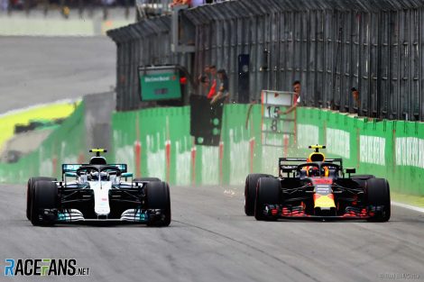 Valtteri Bottas, Max Verstappen, Interlagos, 2018