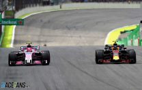 Esteban Ocon, Max Verstappen, Interlagos, 2018