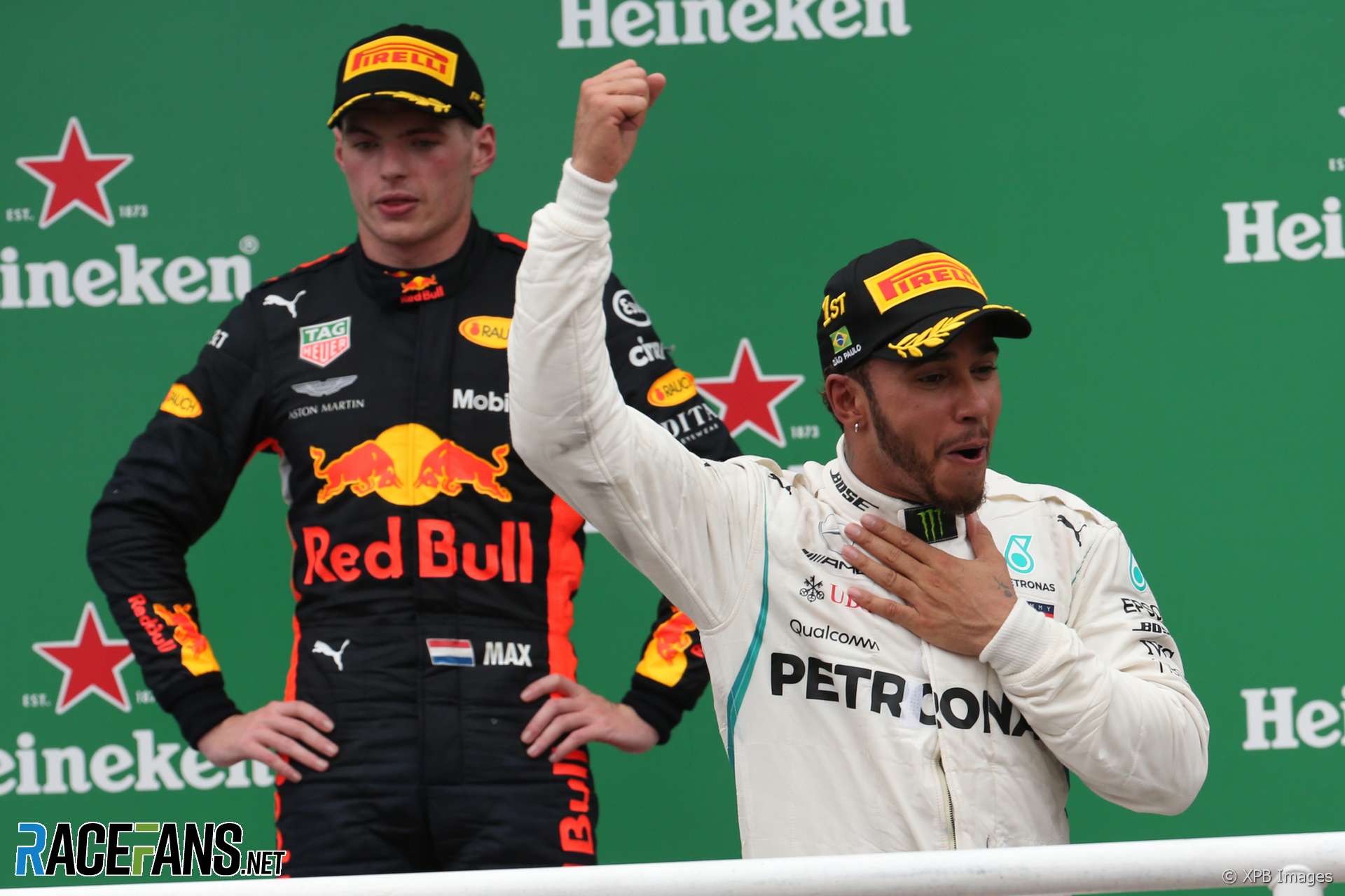 Max Verstappen, Lewis Hamilton, Interlagos, 2018