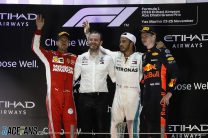 Sebastian Vettel, Bradley Lord, Lewis Hamilton, Max Verstappen, Yas Marina, 2018