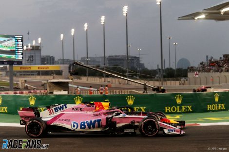 Esteban Ocon, Max Verstappen, Yas Marina, 2018
