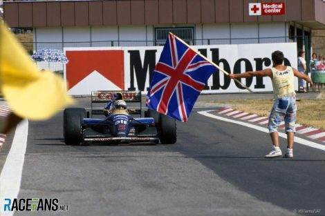 Nigel Mansell, Williams, Hungaroring, 1992