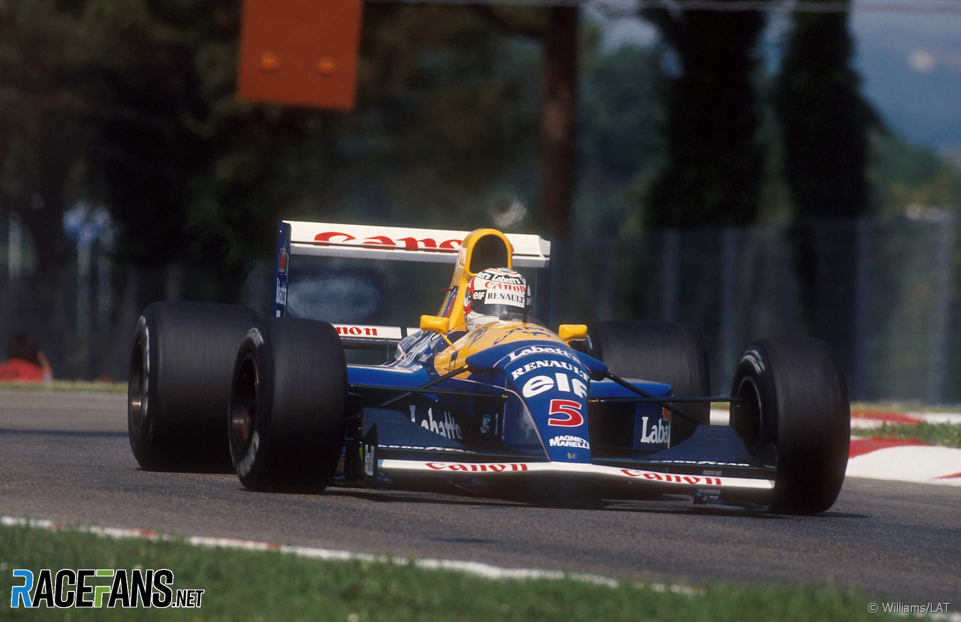 Nigel Mansell, Williams, Imola, 1992