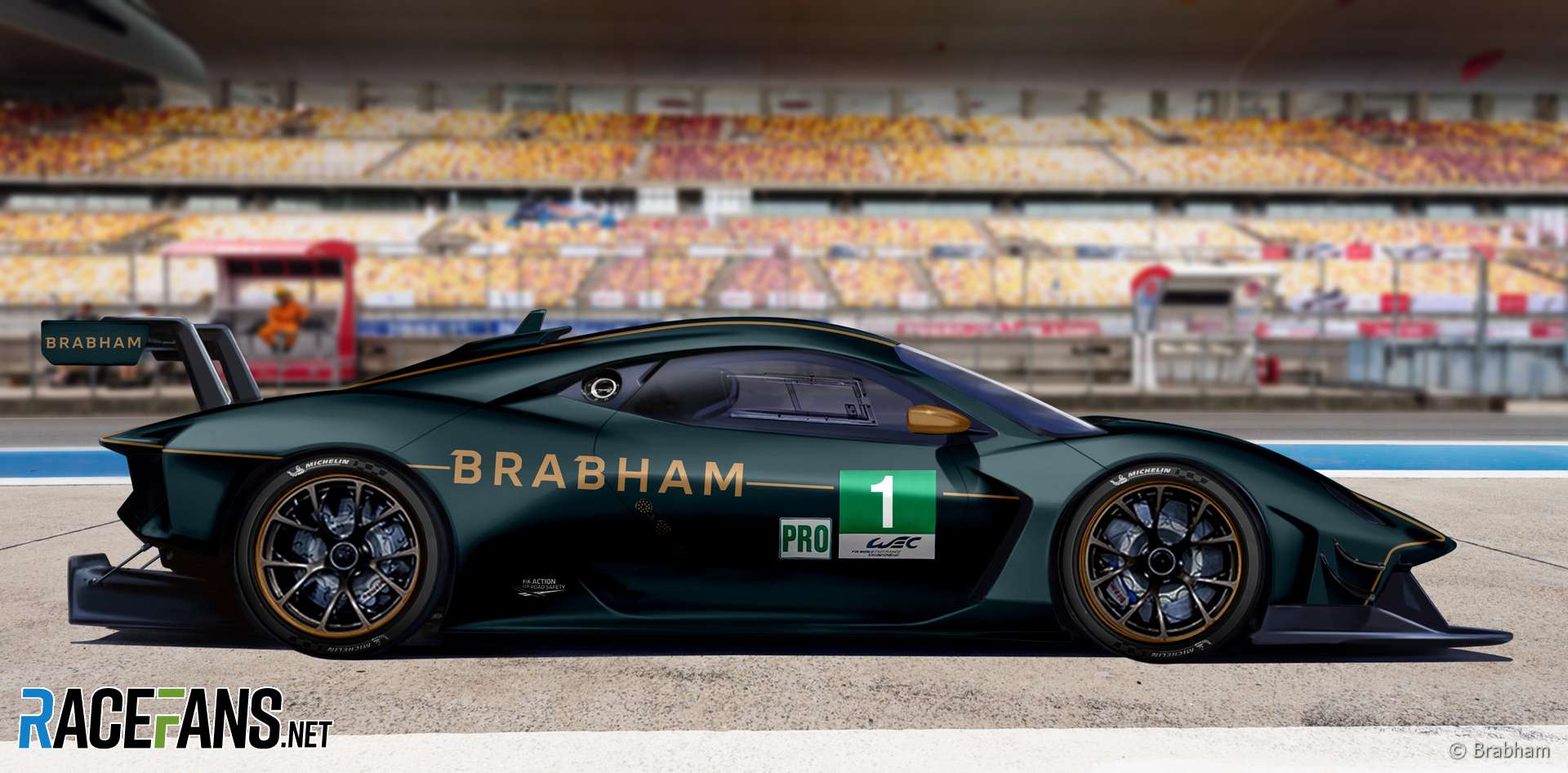 Brabham Le Mans GTE rendering, 2019