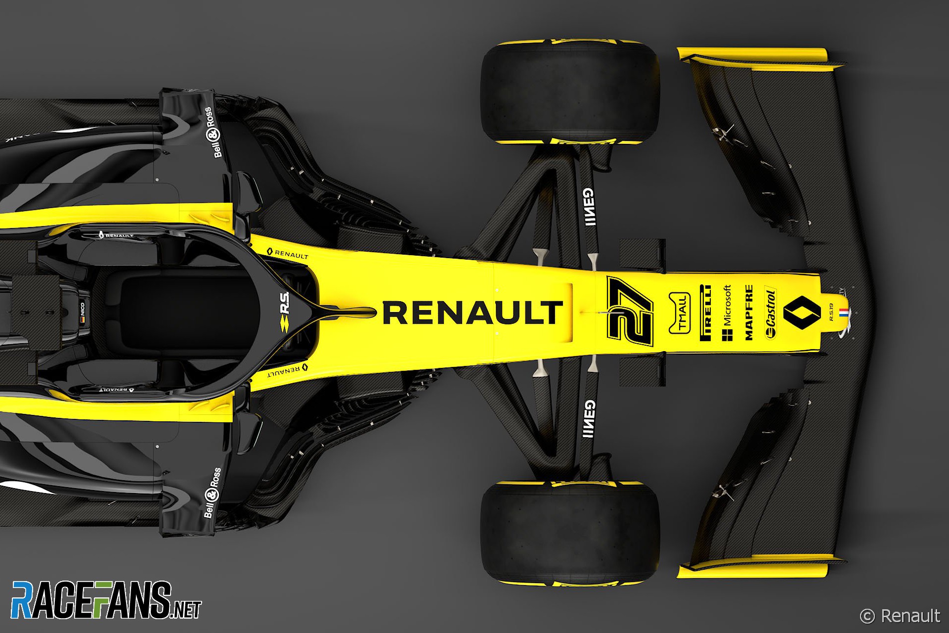 Renault RS19 rendering, 2019