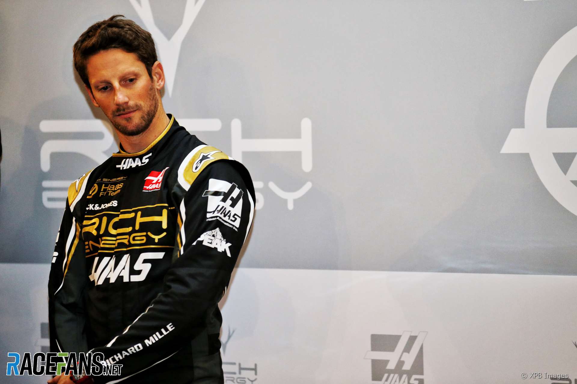 Romain Grosjean, Haas livery launch, Royal Automobile Club, 2019