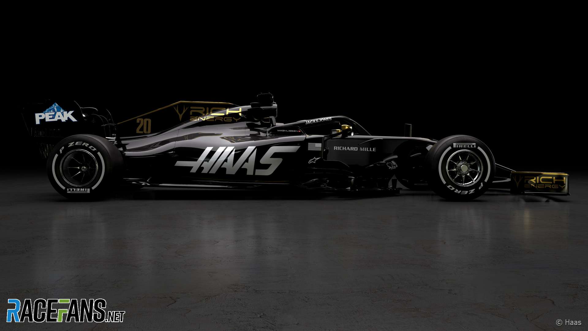 Haas VF-19 rendering, 2019