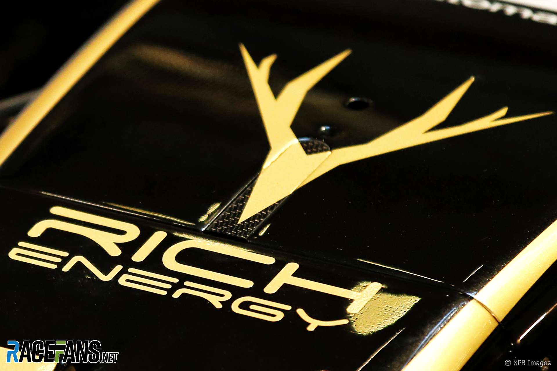 Rich Energy logo, Haas, 2019