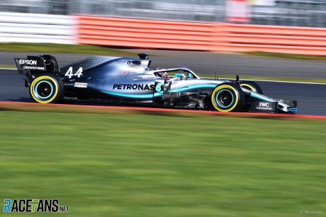 Lewis Hamilton, Mercedes W10, Silverstone, 2019