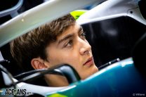 Russell satisfied after “proper day one” for Williams