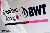 Racing Point logo, Circuit de Catalunya, 2019