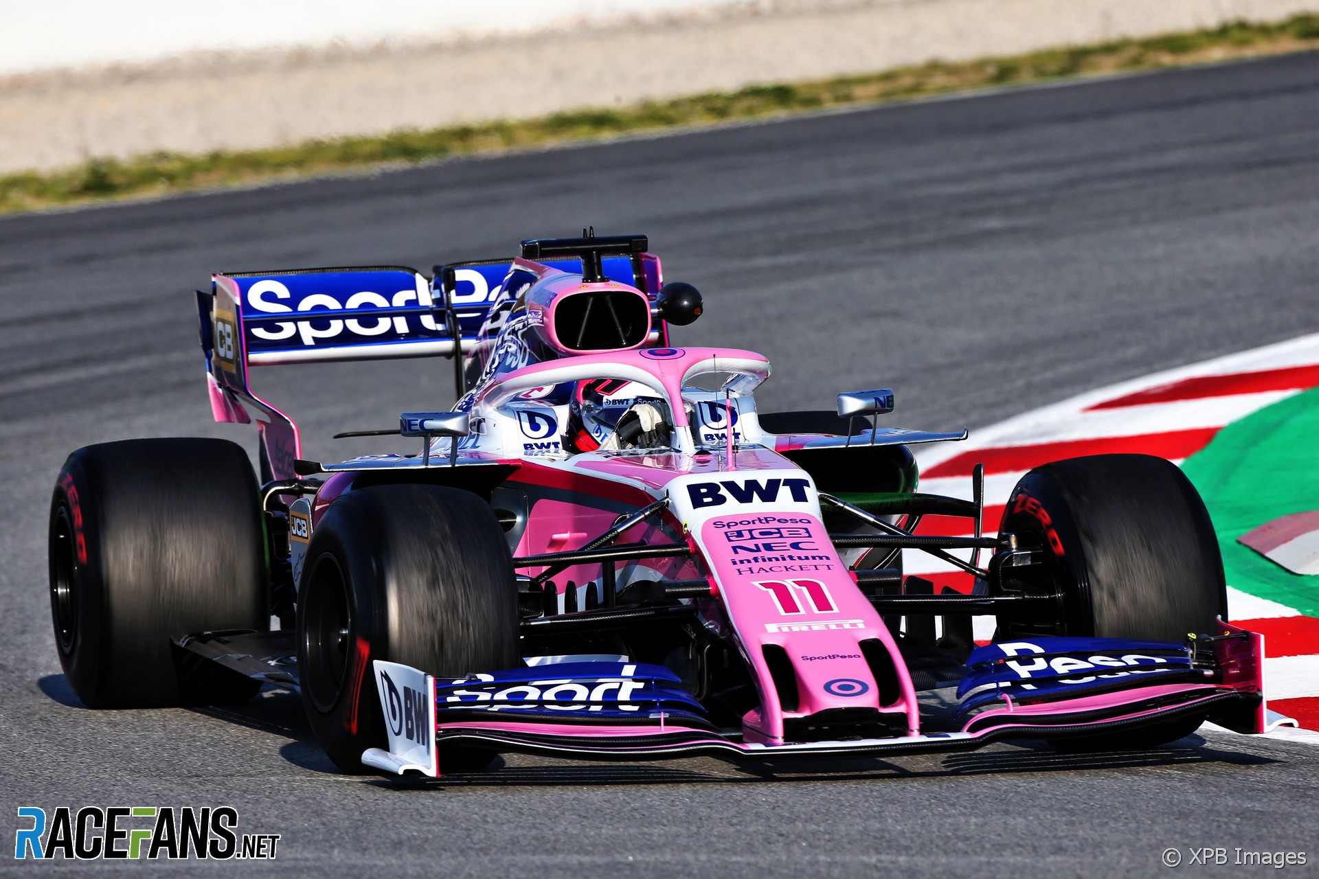 Sergio Perez, Racing Point, Circuit de Catalunya, 2019