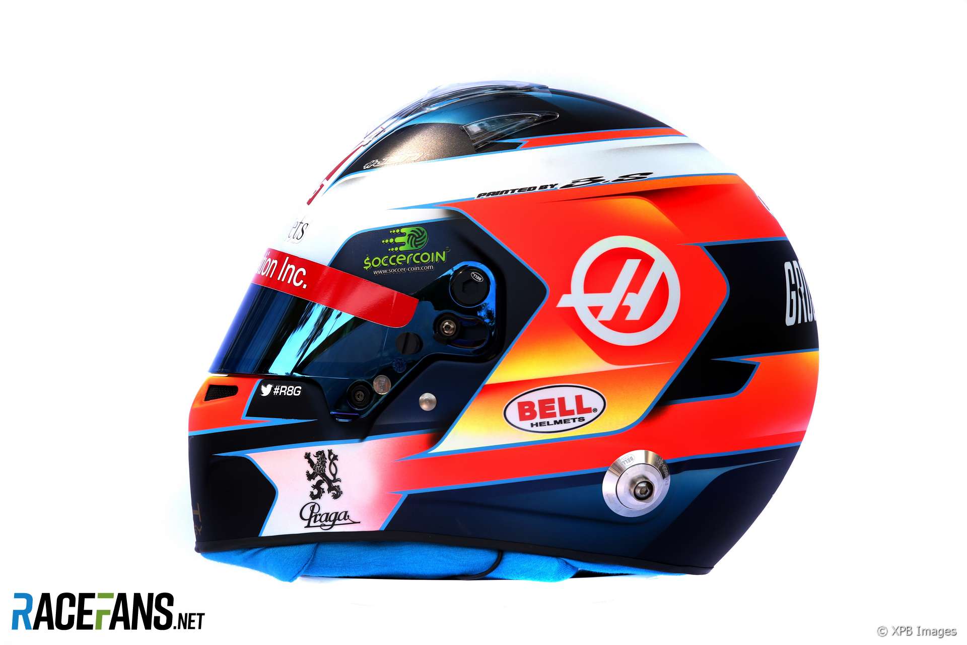 Romain Grosjean helmet, 2019
