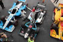 Herta takes shock maiden win after Power stalls in pits