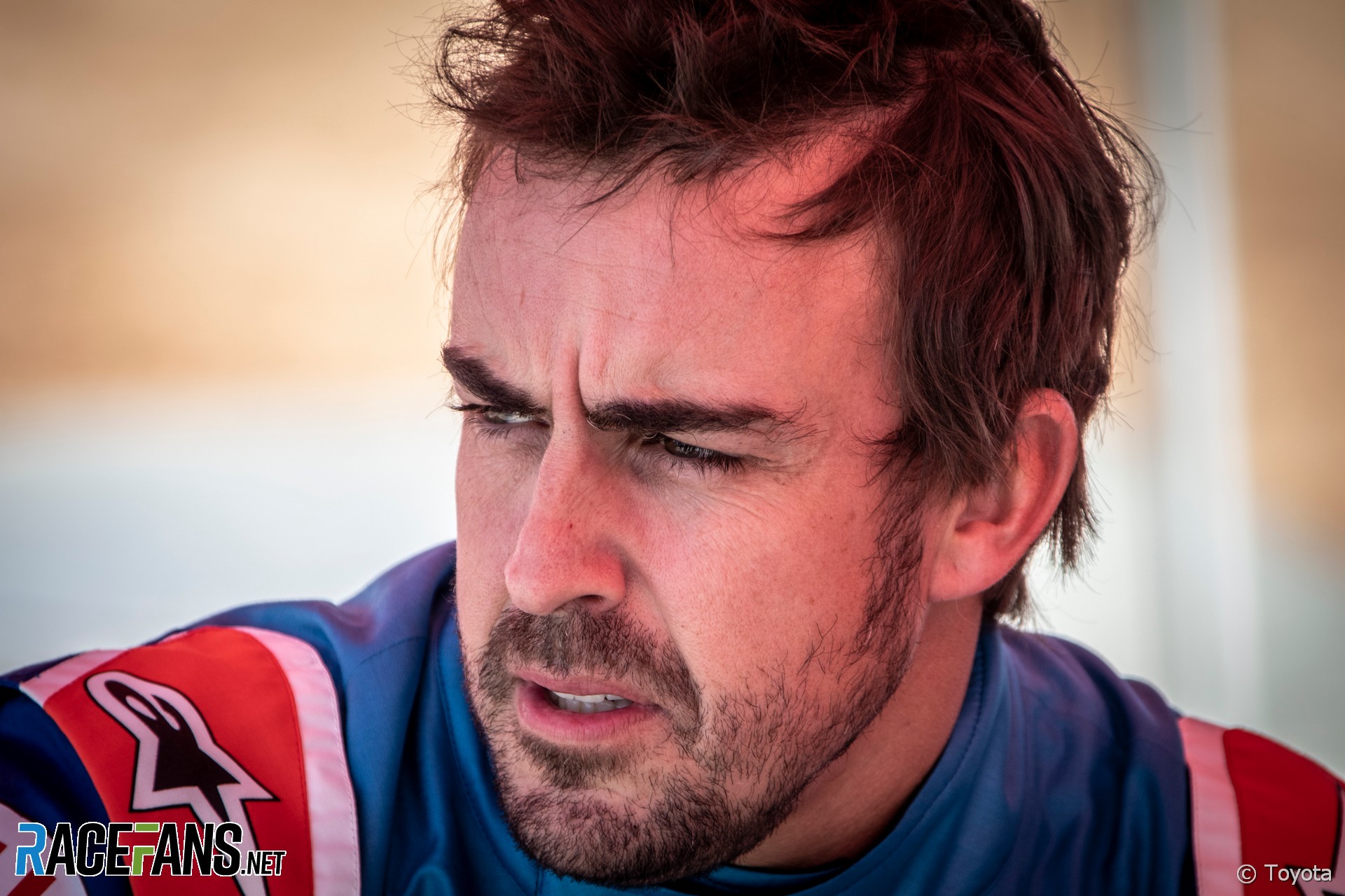 Fernando Alonso, Toyota Hilux Dakar test, 2019