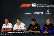 Frederic Vasseur, Zak Brown, Guenther Steiner, Franz Tost, Bahrain International Circuit, 2019