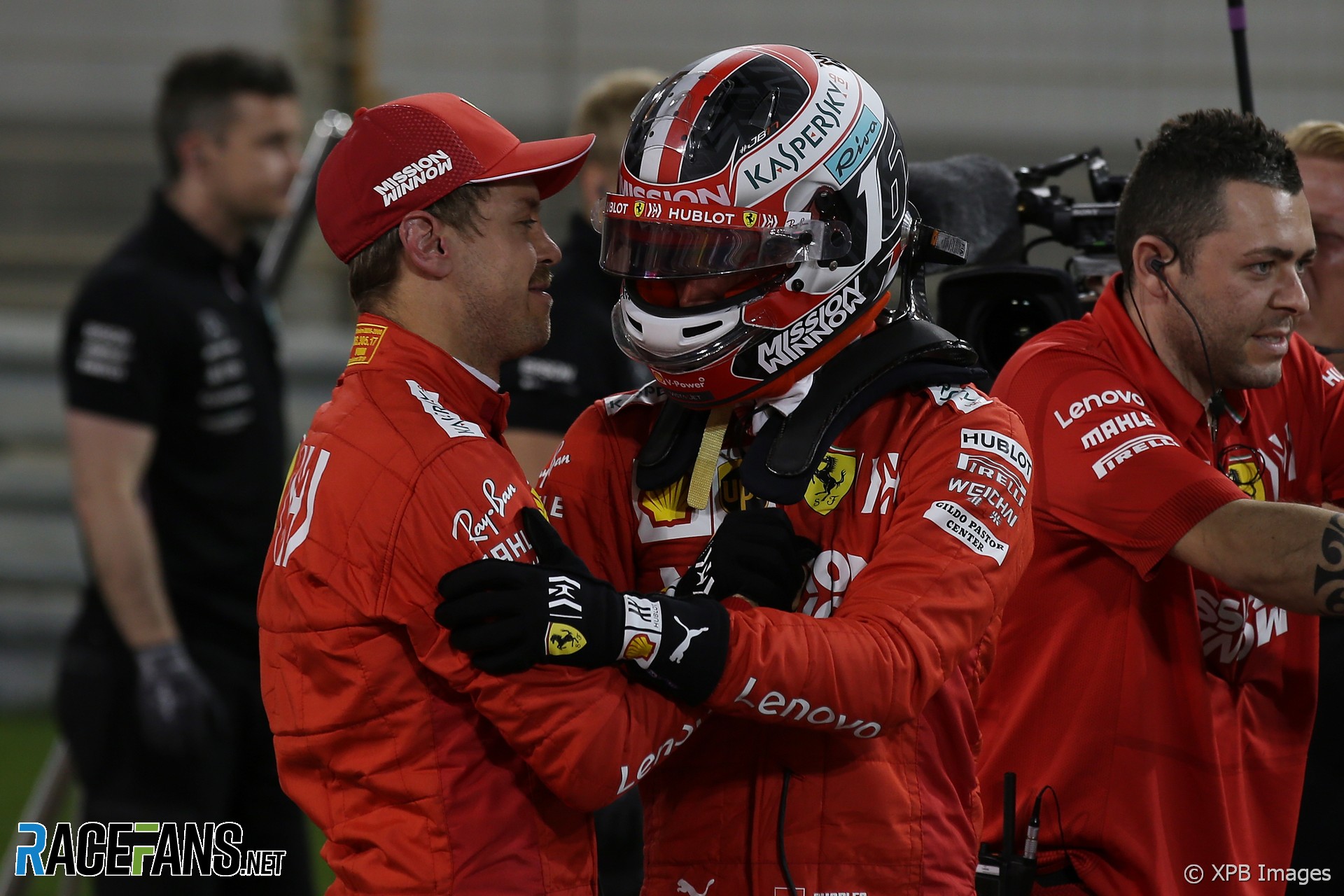 Sebastian Vettel, Charles Leclerc, Ferrari, Bahrain International Circuit, 2019