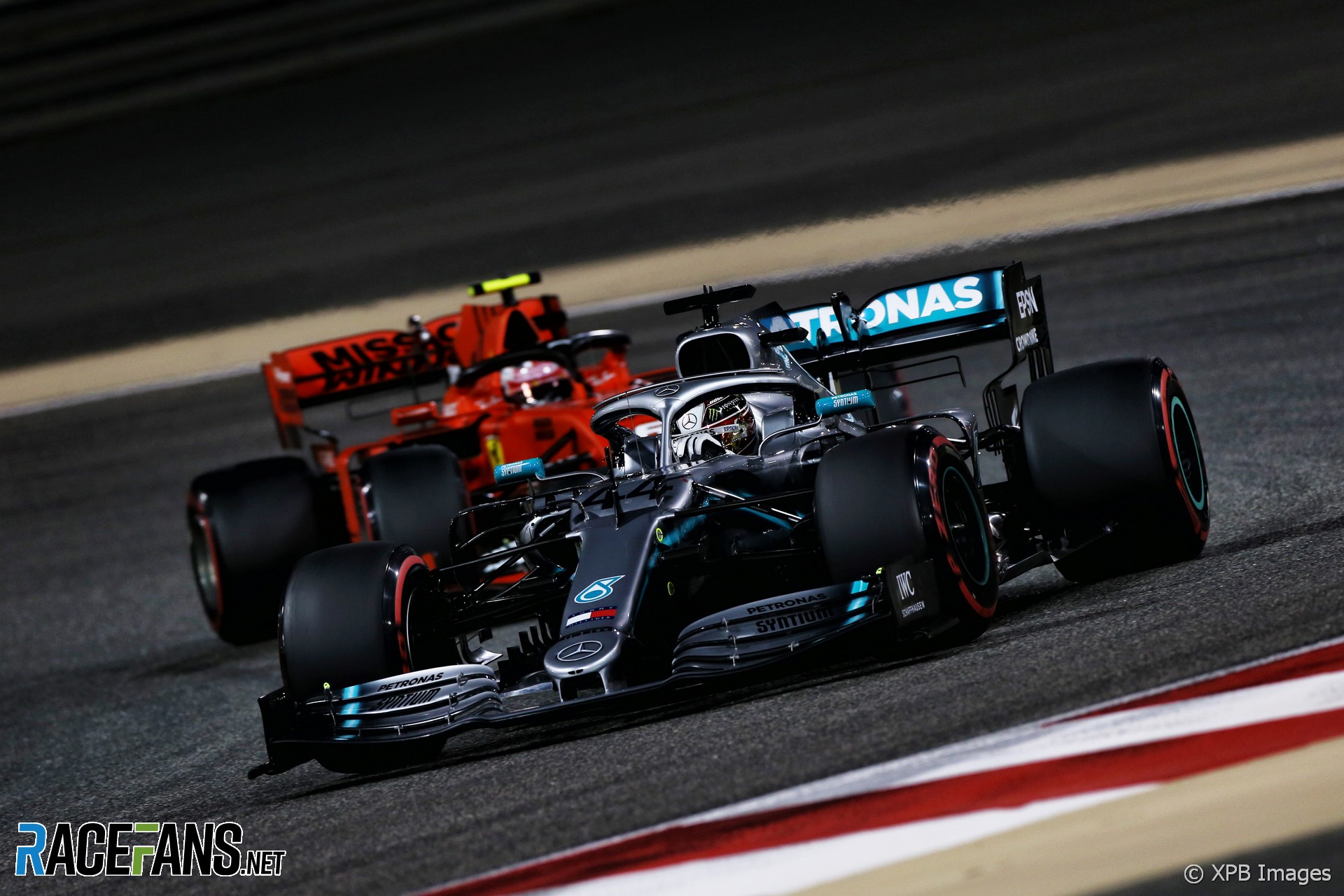 Lewis Hamilton, Charles Leclerc, Bahrain International Circuit, 2019