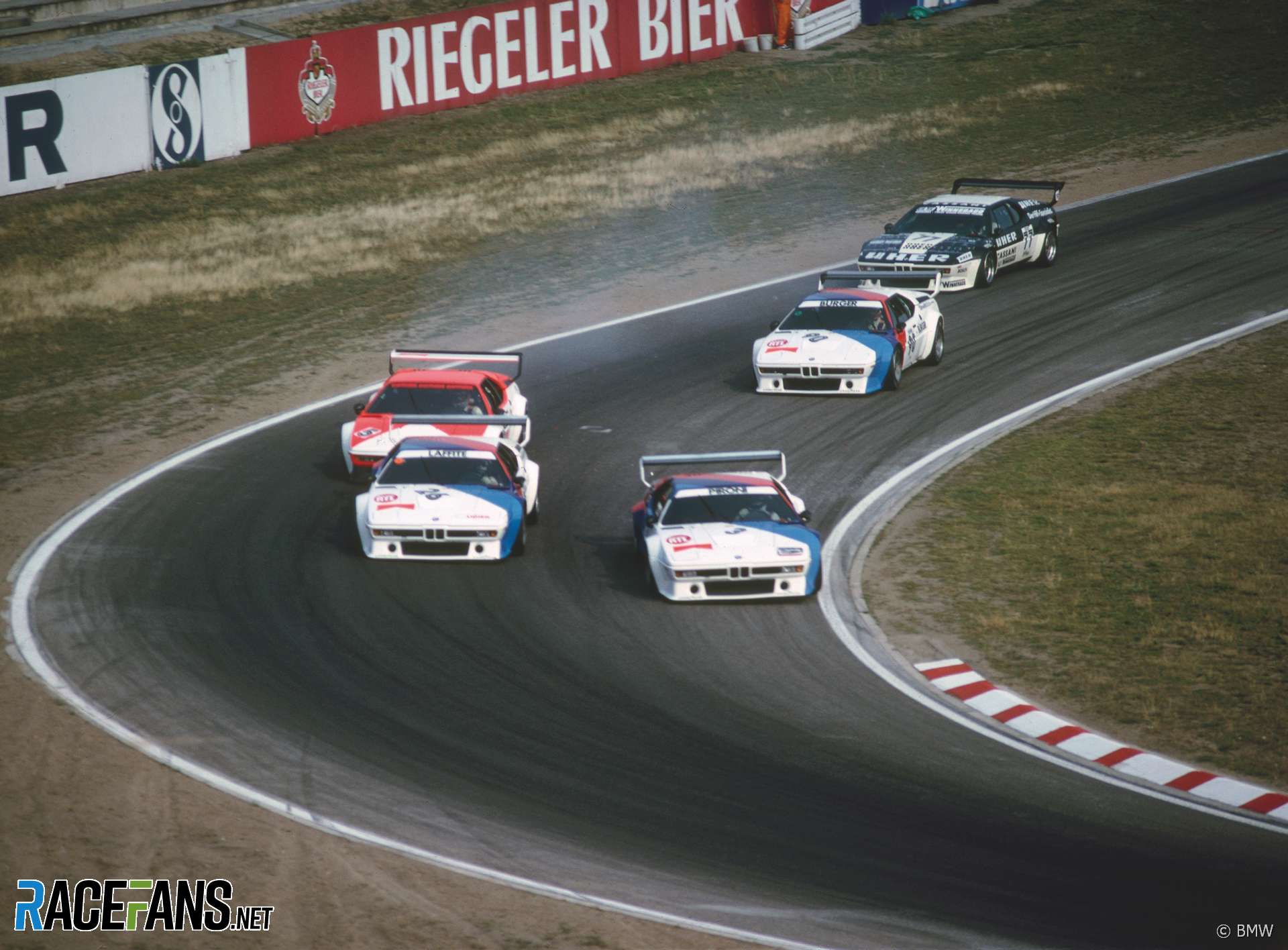 Didier Pironi, Jacques Laffite, Gerhard Berger, BMW M1 Procar, Zandvoort