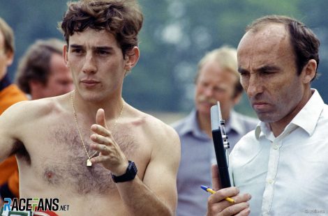 Ayrton Senna, Frank Williams, Donington Park, 1983