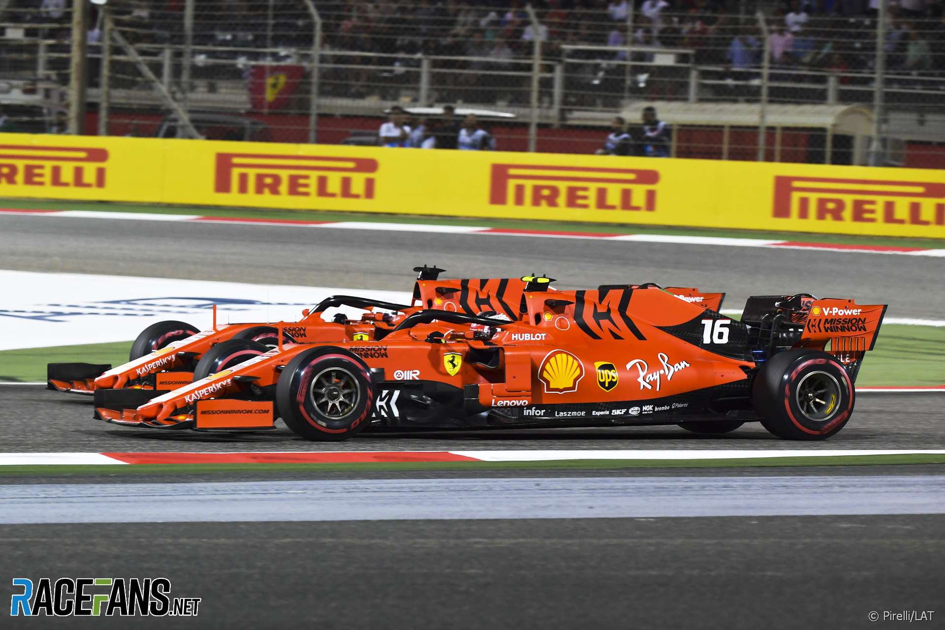 Charles Leclerc, Sebastian Vettel, Ferrari, Bahrain International Circuit, 2019