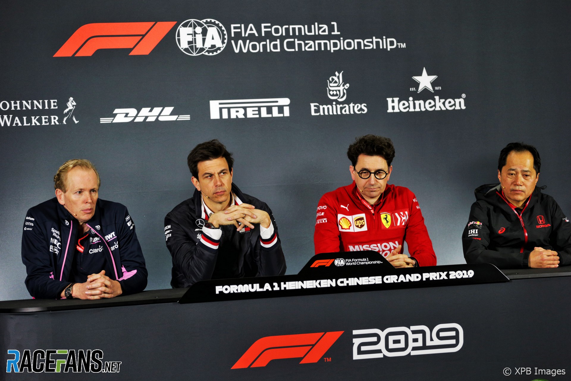 FIA press conference, Shanghai International Circuit, 2019