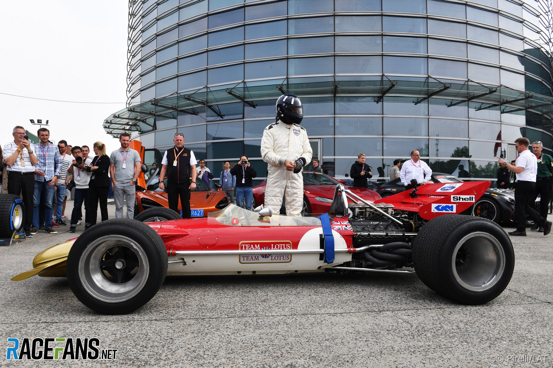 Damon Hill, Lotus 49, Shanghai International Circuit