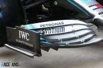 Mercedes front wing, Shanghai International Circuit, 2019