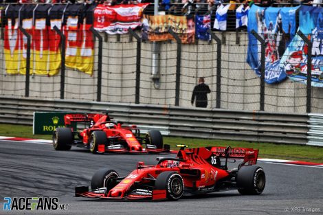 Charles Leclerc, Sebastian Vettel, Ferrari, Shanghai International Circuit, 2019