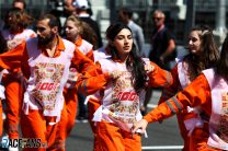Drivers parade dancers, Baku City Circuit, 2019