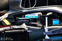 Mercedes wing mirror, Circuit de Catalunya, 2019