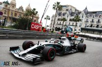 Hamilton, Verstappen and Bottas covered by a tenth in Monaco