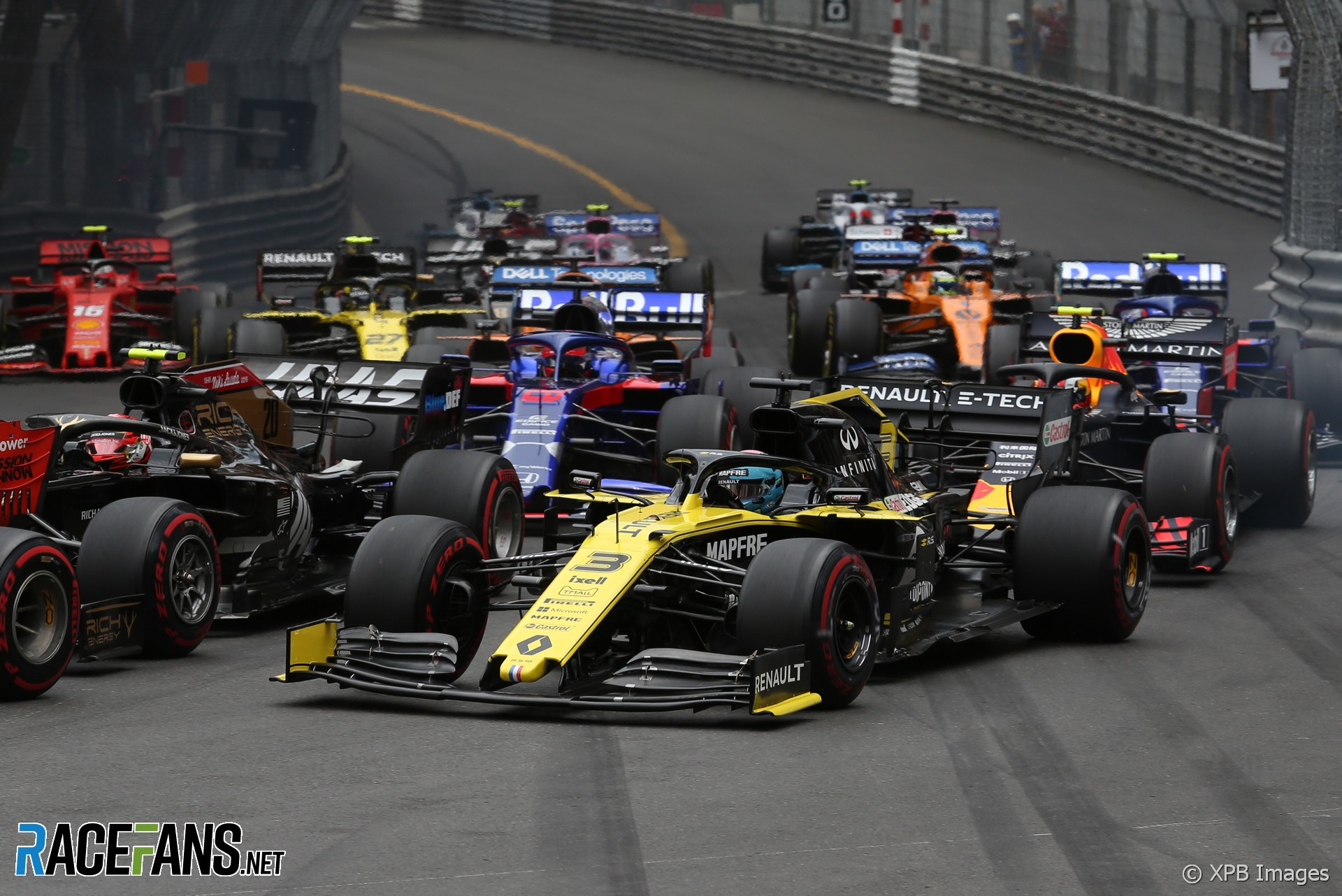 Daniel Ricciardo, Renault, Start, Monaco, 2019