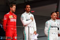 Sebastian Vettel, Lewis Hamilton, Valtteri Bottas, Monaco, 2019