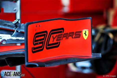 Ferrari front wing, Circuit Gilles Villeneuve, 2019