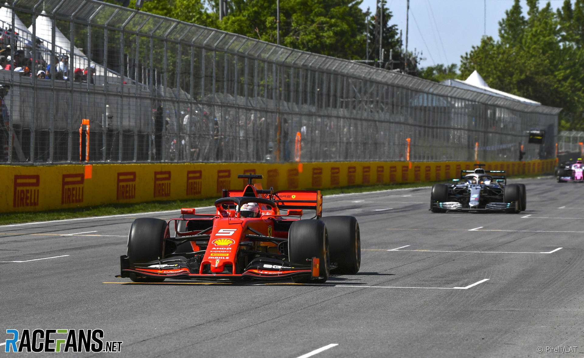 Sebastian Vettel, Lewis Hamilton, Circuit Gilles Villeneuve, Montreal, 2019