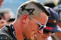 Lewis Hamilton fan with number 44 shaved into his head, Mercedes, Paul Ricard, 2019