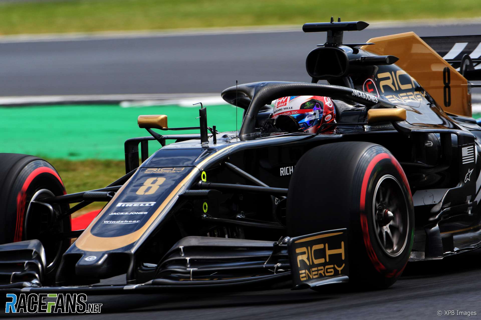 Romain Grosjean, Haas, Silverstone, 2019
