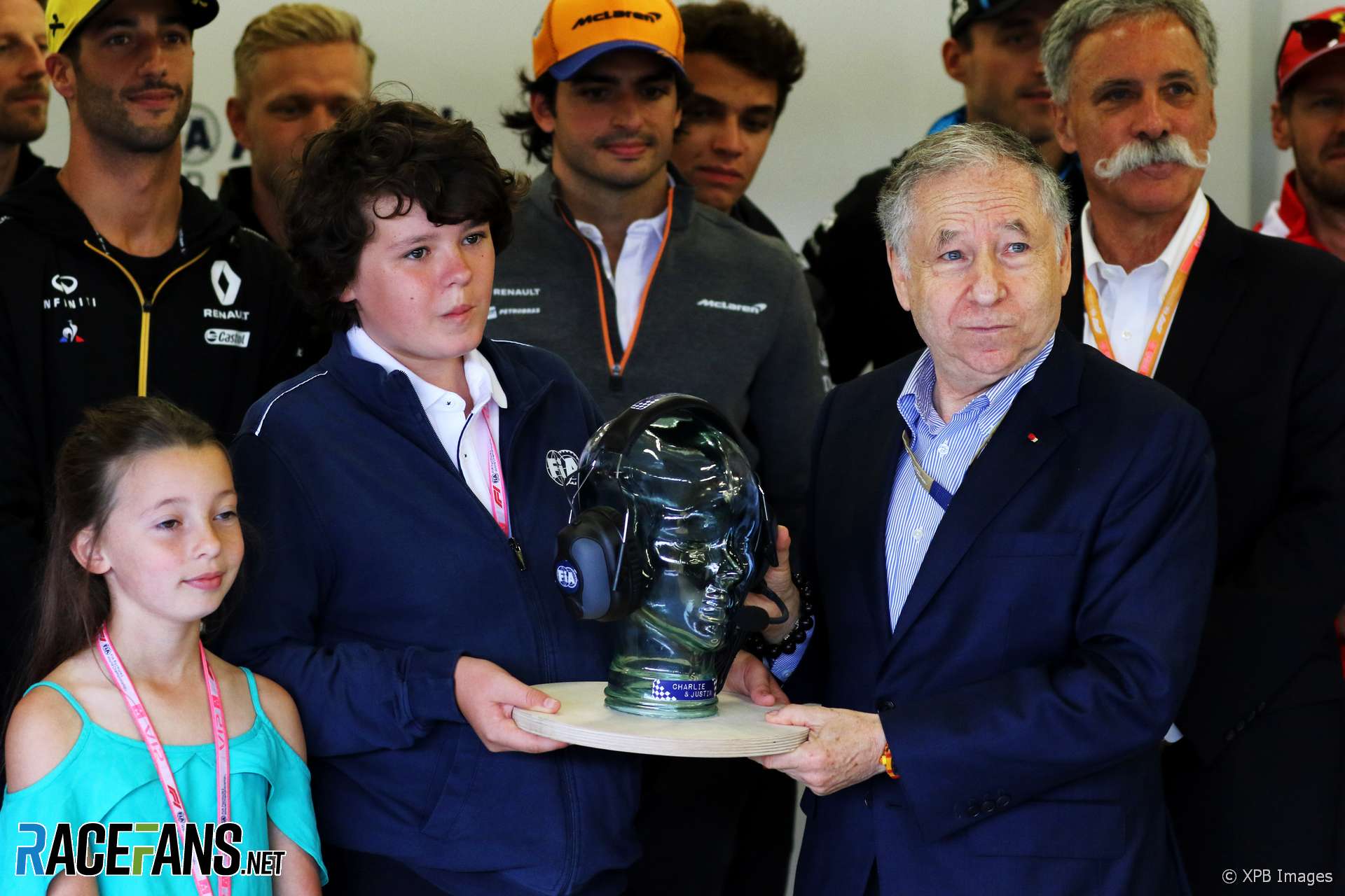 Jean Todt, Whiting family, Silverstone, 2019