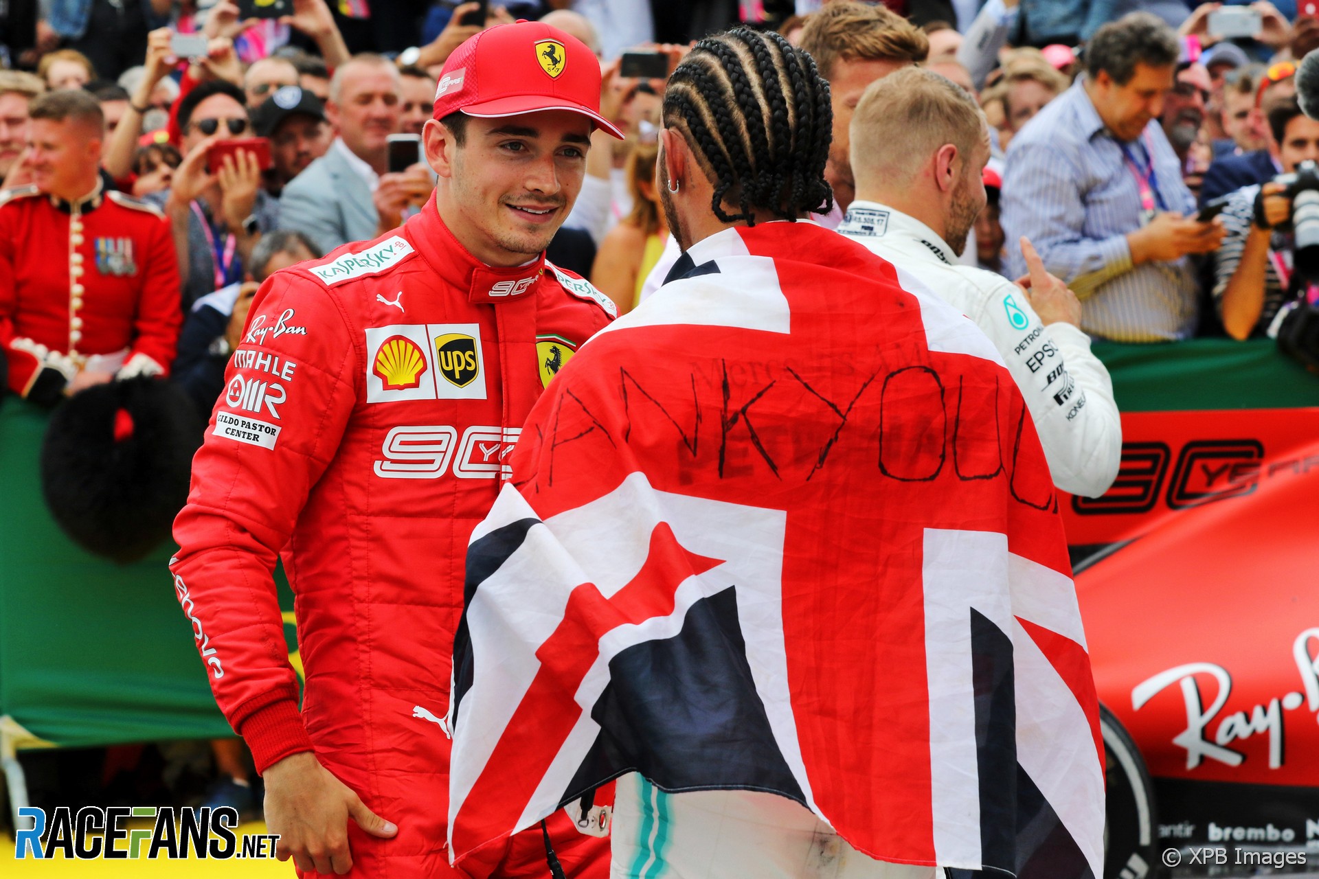 Lewis Hamilton, Charles Leclerc, Silverstone, 2019
