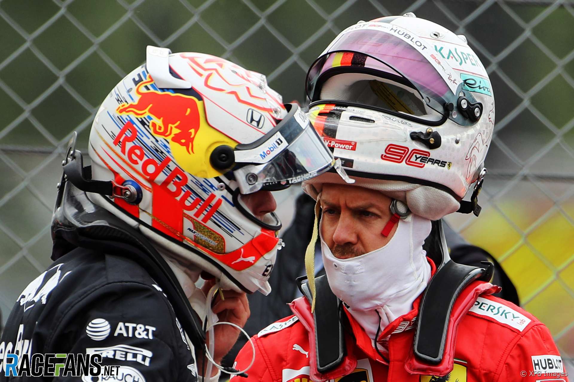 Max Verstappen, Sebastian Vettel, Silverstone, 2019