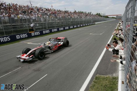 Lewis Hamilton scred his first of over 100 Formula 1 wins in Montreal in 2007