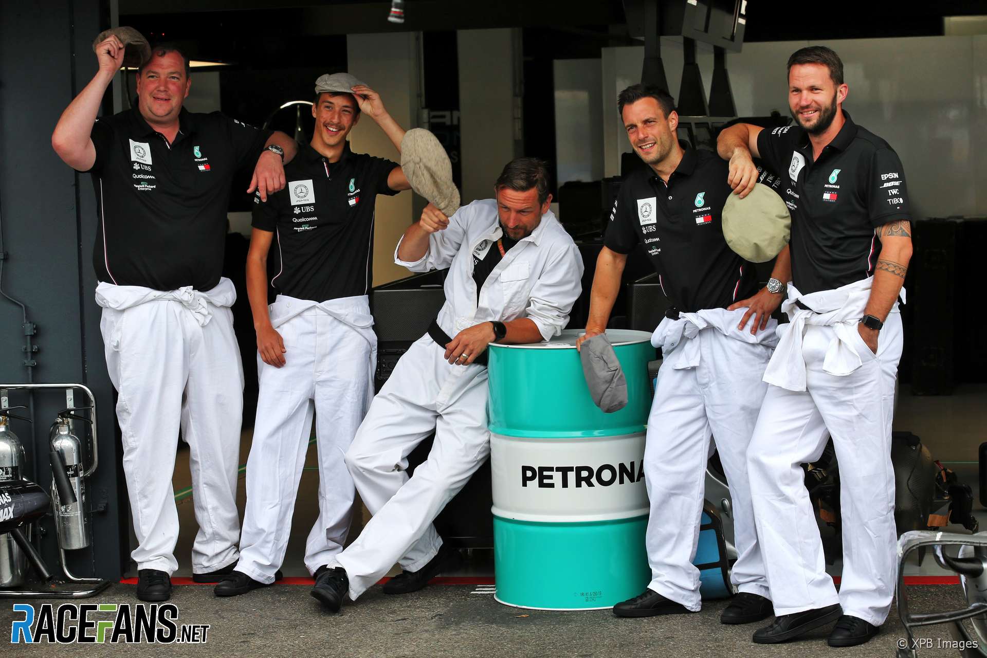 Mercedes team members, Hockenheimring, 2019