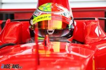 “Dad’s seat fit perfectly”: Mick Schumacher on his Ferrari F2004 run