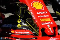 Ferrari nose pylons, Red Bull Ring, 2019