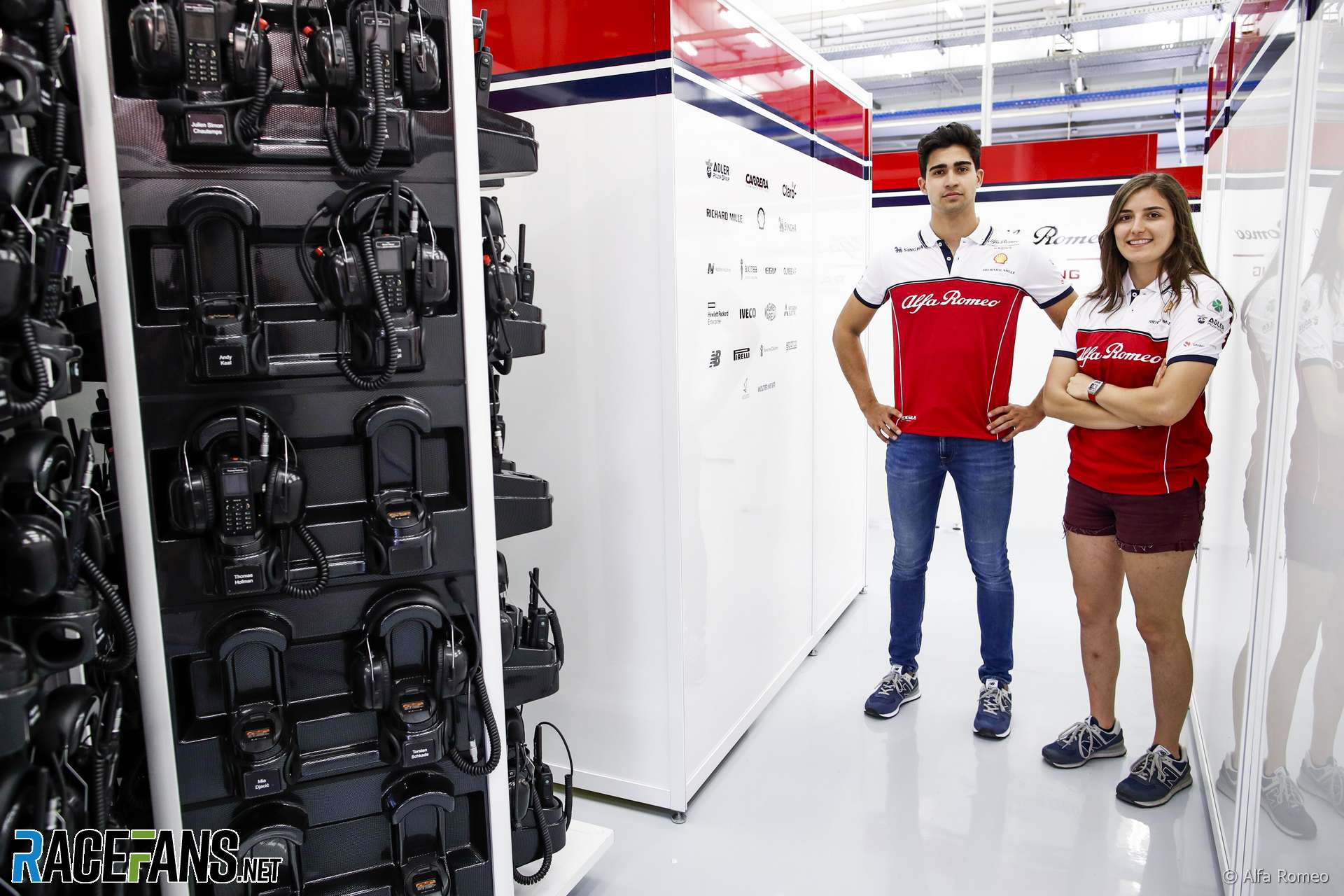 Juan Manuel Correa, Tatiana Calderon, Alfa Romeo, 2019