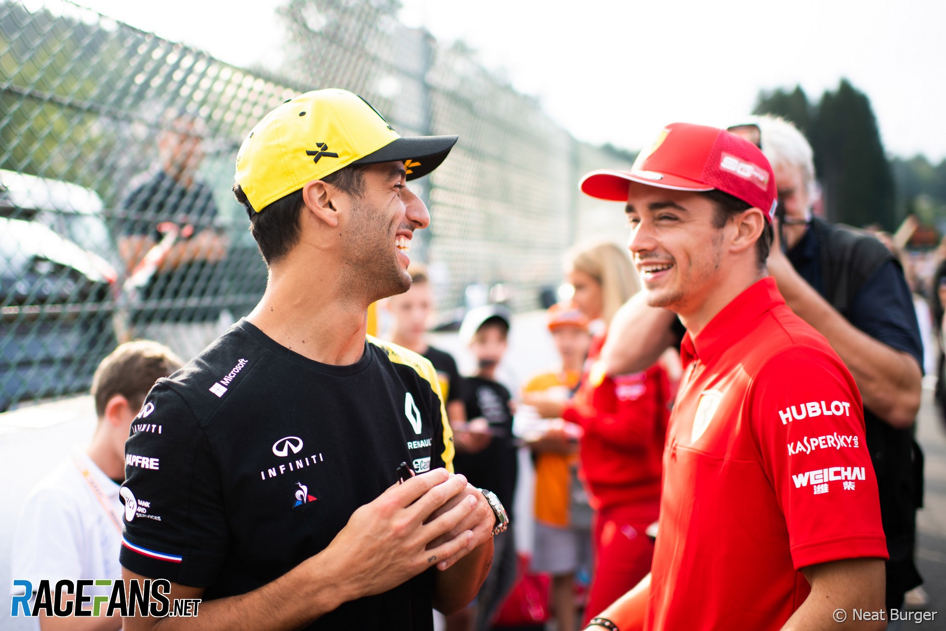 Daniel Ricciardo, Charles Leclerc, Spa-Francorchamps, 2019